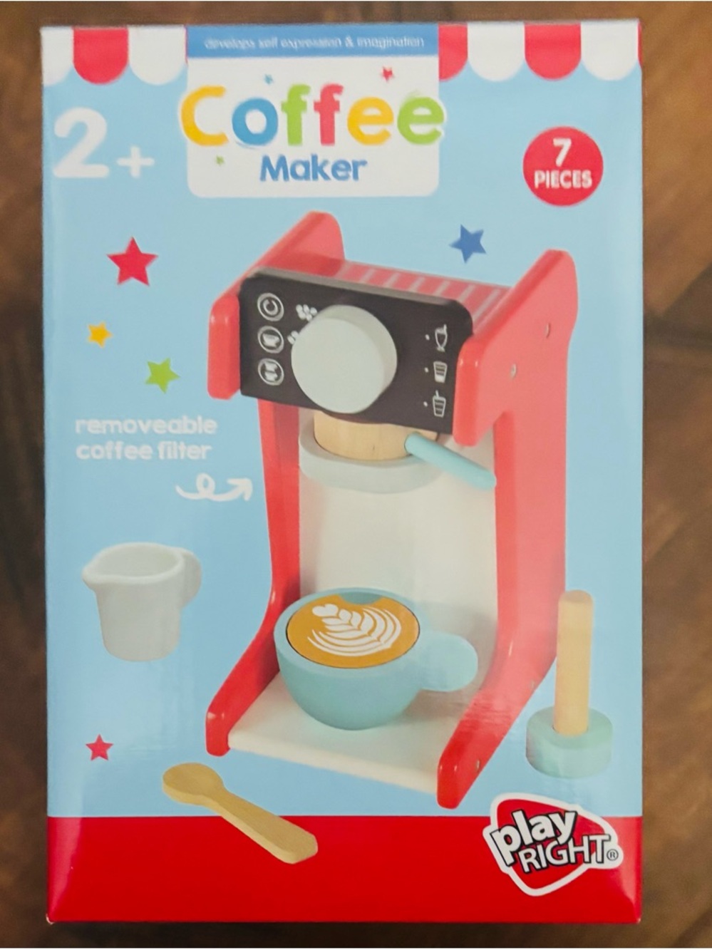 Adorable High End Wooden Design 7pc Coffee Maker
